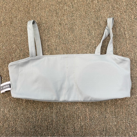 VUORI Women’s Evolve Square Neck Sports BRA Padded - Pool Blue Size XXL 2XL - Picture 4 of 6